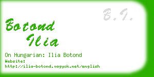 botond ilia business card